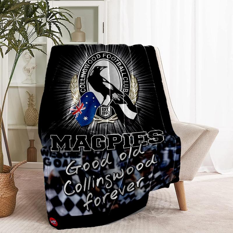 Football Club Print Blanket - Soft & Comfortable, for Bedroom, Travel, Sofa, Home Decoration - Birthday Christmas Gift for Friend
