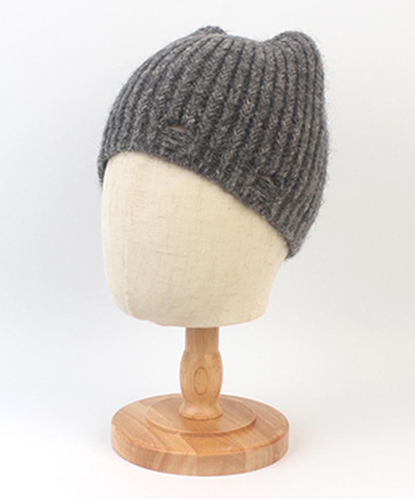 Yunibeosyeolkemiseuteuli Wool Cat Gray Damage Beanie Cat Beanie