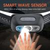 Sensor Mini Headlamp USB Rechargeable Head Light with Wave Sensor Flashlight Outdoor Lighting Lamp for Hiking Emergency Usage