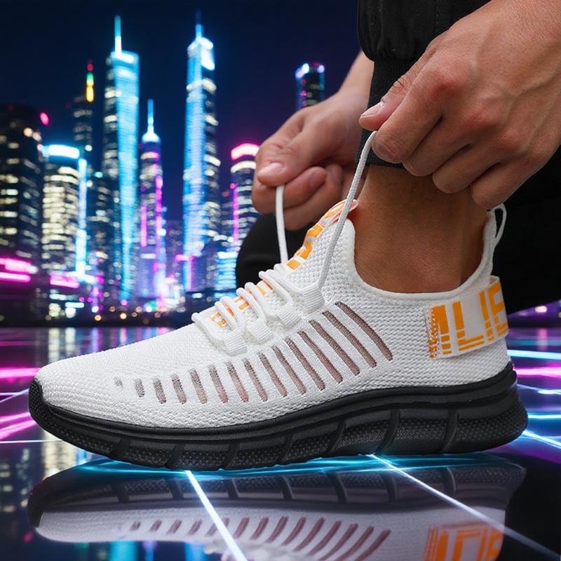Men Running Shoes Lightweight Tenis Luxury Sneakers Soft Sole Breathable Comfortable Anti Slip New Fashionable Mesh Loafers Shoe