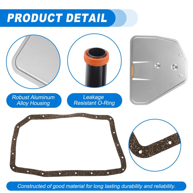 UXCELL 6HP26 6HP32 6R60 Automatic Transmission Filter CVT Oil Cooler Filter Oil Pan Gasket Kit for Ford Explorer 2006-2007