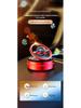 Solar Car Aromatherapy Ornament: Dual-Ring Rotating Perfume Deodorizer for Interior Decoration