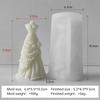 3D Wedding Dress Aroma Candle Silicone Mold Woman Skirt Party Princess Dress Plaster Resin Handmade Soap Candle Making Molds