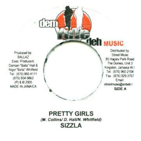 

7inch Record SIZZLA / TERRO 3000 - Pretty Girls / Back It Up Dem Yute Deh 2005 Jamaica Reggae, Ska & Dub