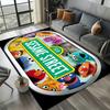 3D S-Sesame S-Street Cartoon Area Rug Large,Carpet Rug for Living Room Bedroom Sofa Doormat Decoration,kids Non-slip Floor Mat