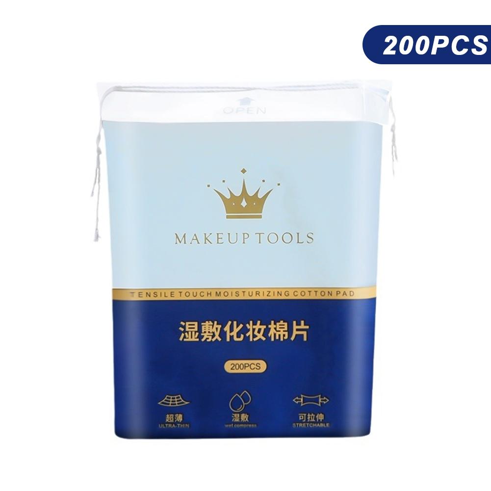 

200 шт. Влажные хлопковые эластичные одноразовые водосберегающие хлопковые диски для снятия макияжа, дышащая бумага для маски для лица
