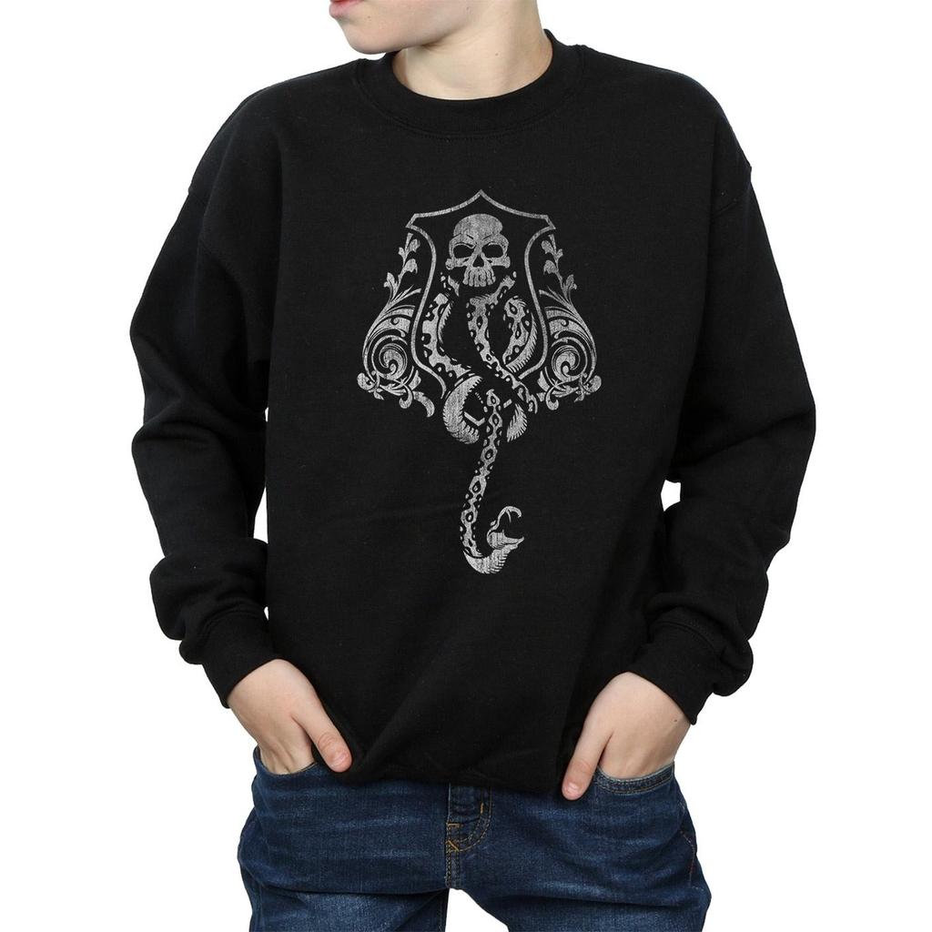 HARRY POTTER Boys Dark Mark Crest Sweatshirt