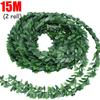 7.5/30M Artificial Ivy Plant Green Leaf Vine Iron Wire Wisteria Garland DIY Fake Leaves Creeper Hanging Leaves Home Garden Decor