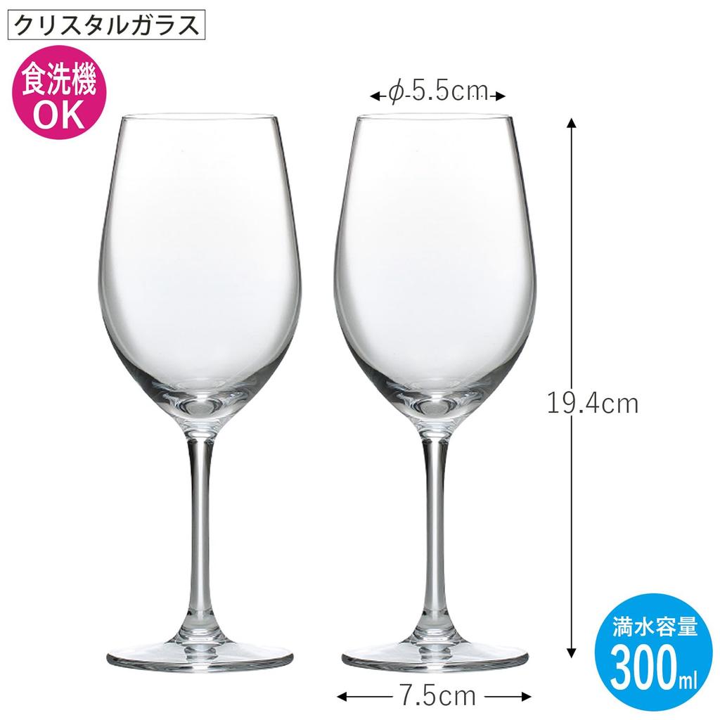 Toyo Sasaki Glass Crystal Wine Glass Set (Diamond Line)