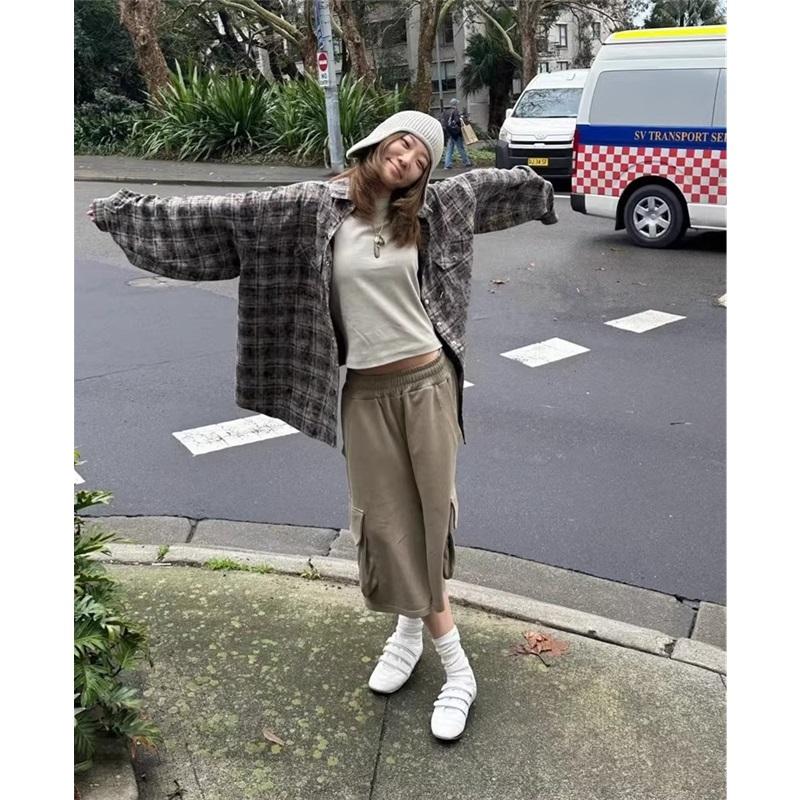 Women Retro White Sneakers Hook and Loop Round Toe Casual Flats