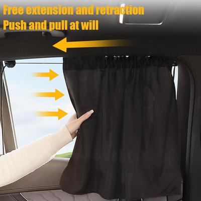 Universal Suction Cup Car Sunshade Side Window Curtain Cloth UV Protector Heat Privacy Car Cove O9S4