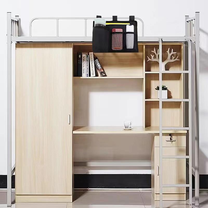 Organizer Multi Pockets Hanging Bag Bed Bedside Organizer Durable Washable Compartment Storage Bag Easy Installation Breathable