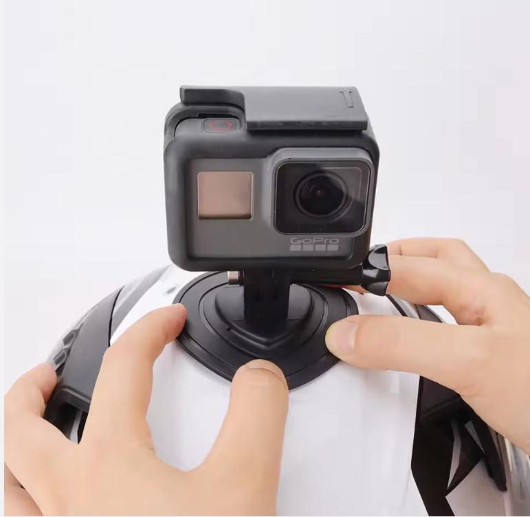 Flexible Adhesive Mount Motorcycle Helmet Base for Insta360 X4 X3 Ace Pro DJI Osmo Action 5PRO Gopro 13 12 Pocket 3 Phone Stand