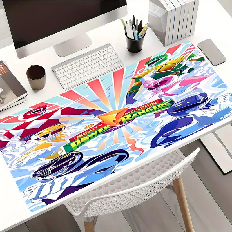Mighty Morphin Power Rangers Theme Premium Non-slip Mouse Pad with Stitched Edges,Durable Rubber Material,for Desktop & Gaming Great Gifts