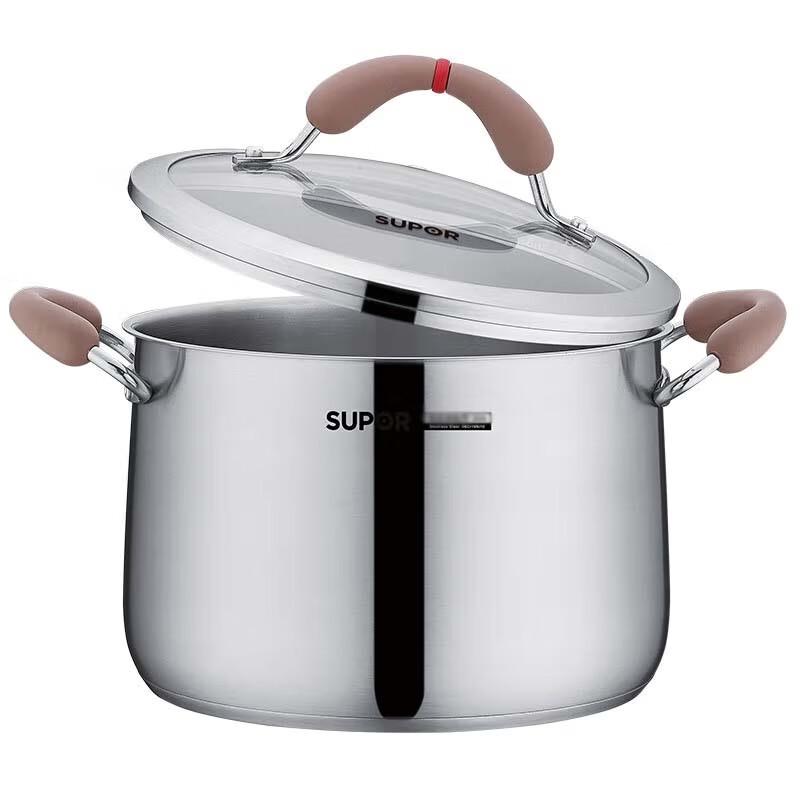 Supor Little Red Circle 304 Stainless Steel 20CM Soup Pot