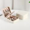 Portable Jewelry Box Leather Travel Organizer for Ring Necklace Earring Storage Holder Boxes Gifts Display Box for Girls Woman