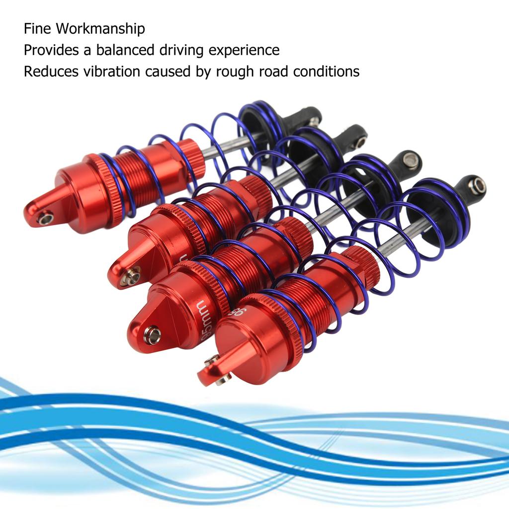 RC Front Rear Aluminum Alloy Upgrade Parts RC Spring Damper for for 1Celsius10 RC Car
