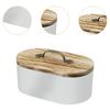 Porte-tampons Boîte de rangement en bois pour tampons avec couvercle Contenant Esthétique Pour Boules de coton Plan de travail Meuble de salle de bain Salon