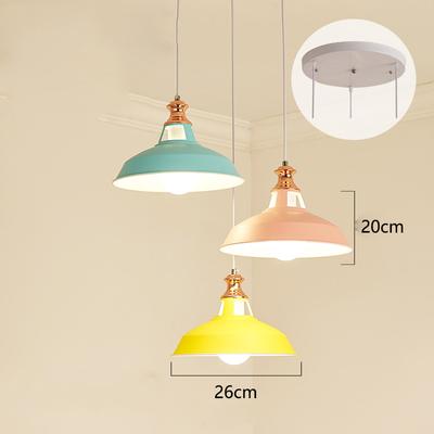 Nordische Farbe Macaron Kronleuchter Moderne LED Lampe Esstisch Bar Café Schlafzimmer Lampenschirm Mehrfarbig Optional