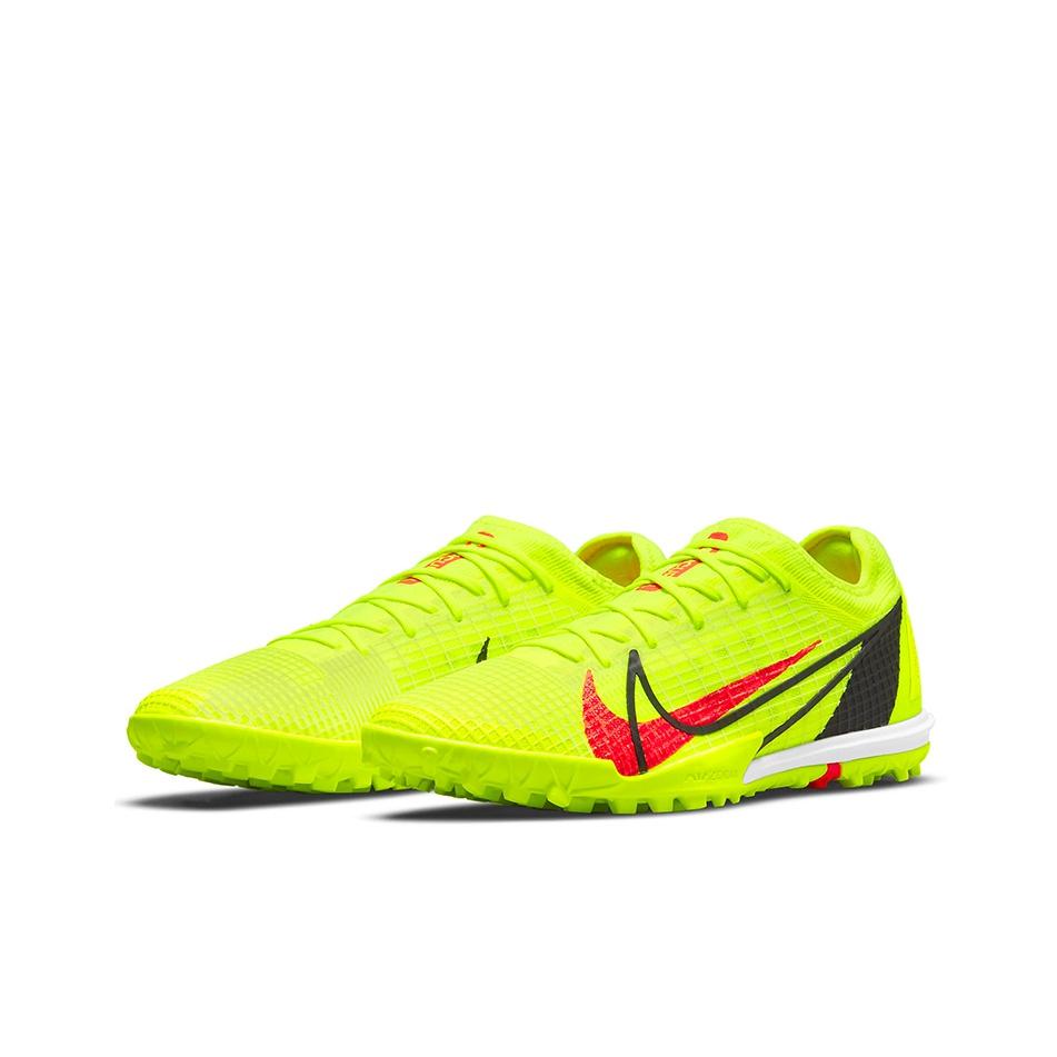 Nike Mercurial Vapor 14 Pro TF Soccer Shoes Unisex Soccer Shoes Fluorescent-Yellow CV1001-760