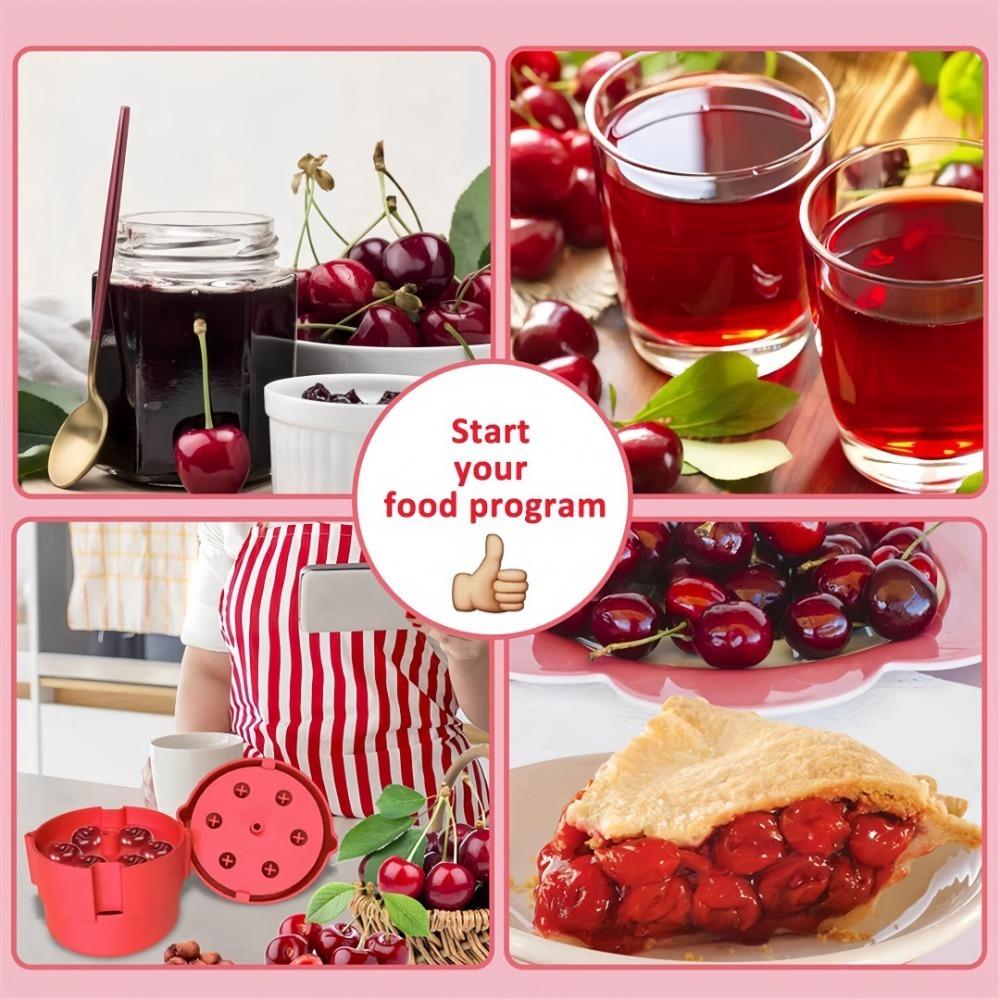 Cherry Pit Remover Plastic 6hole Seed Separator Tool for Olive Sampling Removing Pits From Daily Fruits Seed Olive Corer Gadgets