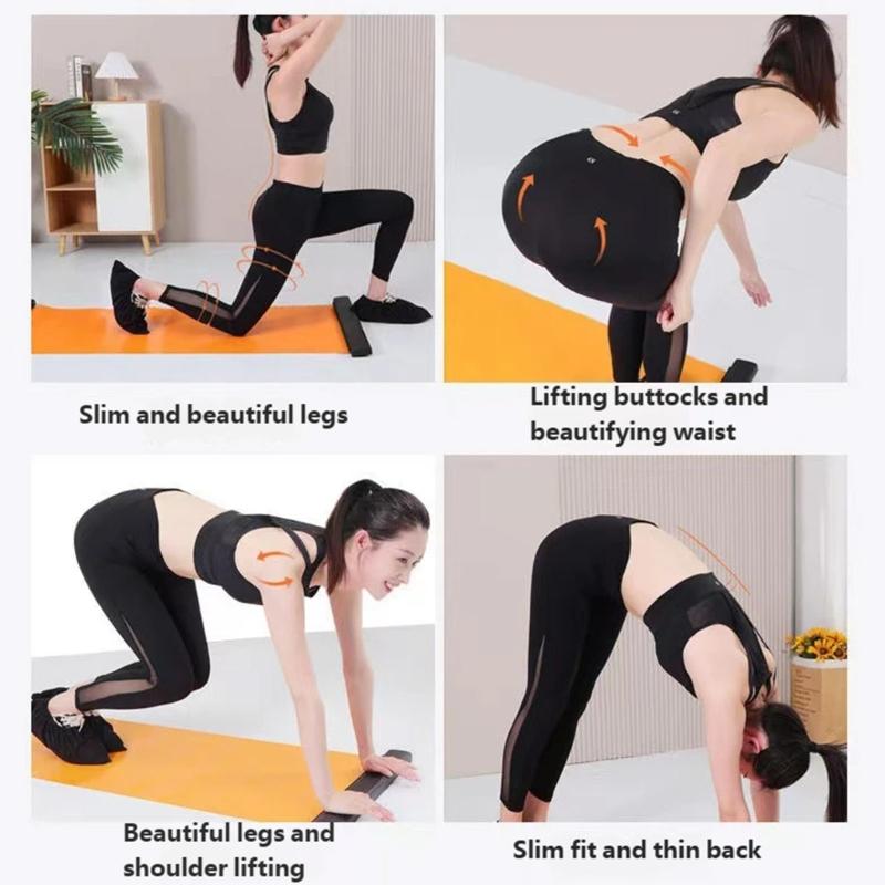 Indoor Gymnastics Track Exercise Mat Fitness Mats Multifunctional Slide Trainer with Nonslip for Home Yoga Pilates Art