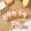 Fleur Épingle à Cheveux Douce Crabe à Cheveux Pour Femmes Simple Pince à Cheveux Queue de Cheval Coréen Plage Hawaï Pinces à Cheveux Barrette Accessoires Cheveux