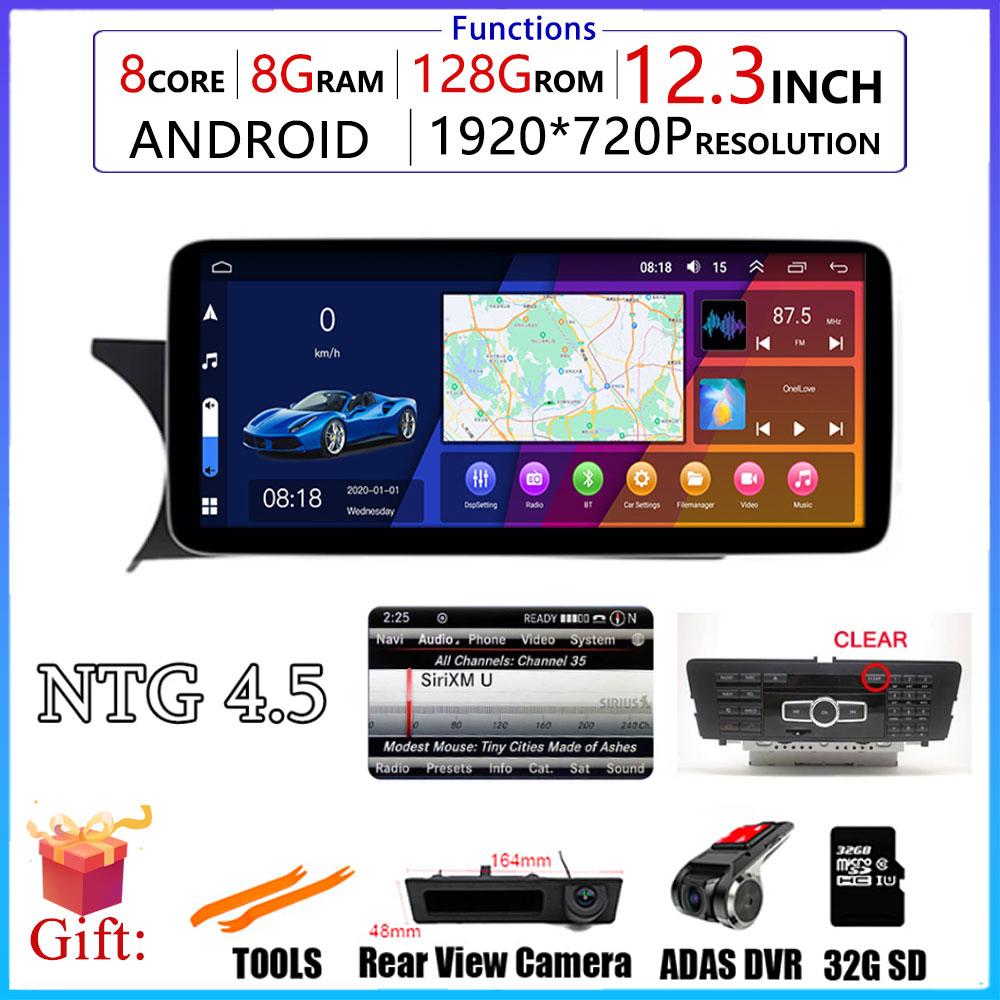 Android OS 12.3'' For Mercedes W204 W205 X253 W446 2007 - 2018 4G WIFI IPS Screen Car Stereo GPS Navigation Auto Radio