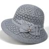 Sommer-Sonnenschutzhut Französischer Stil Gerollter Rand Sonnenschutzhut Outdoor Fischerhut Koreanische Mode Blumenhut für Damen