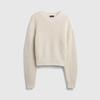 Gap Women's 2026 Spring Pure Cotton Loose Round Neck Long Sleeve Knit Sweater