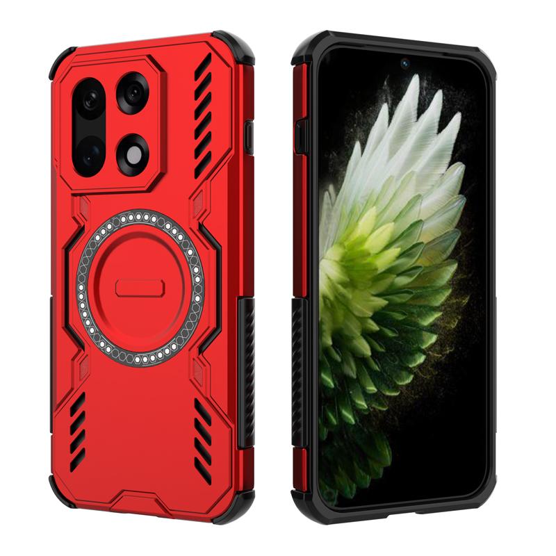 

For OnePlus 15 Case Shockproof Magnetic Adsorption Durable PC+TPU Heat Dissipation Bumper Cover for One Plus 15 OnePlus 15