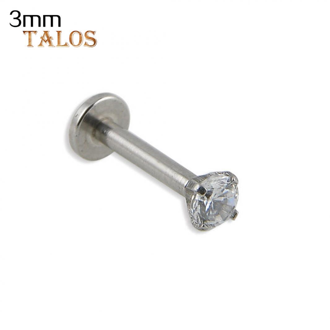 

Пирсинг-штанга из нержавеющей стали с кристаллом 3mm