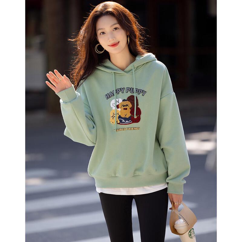 Demana Women's Winter Casual Hooded Fleece-Lined Sweatshirt