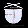 Pure Cotton Little Chef Apron Girls Role Play White Half Waist Kitchen Party Gift