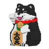 JEKCA Jekka Block Glücklicher Shiba Inu Schwarz Bildhauer 01S-M02