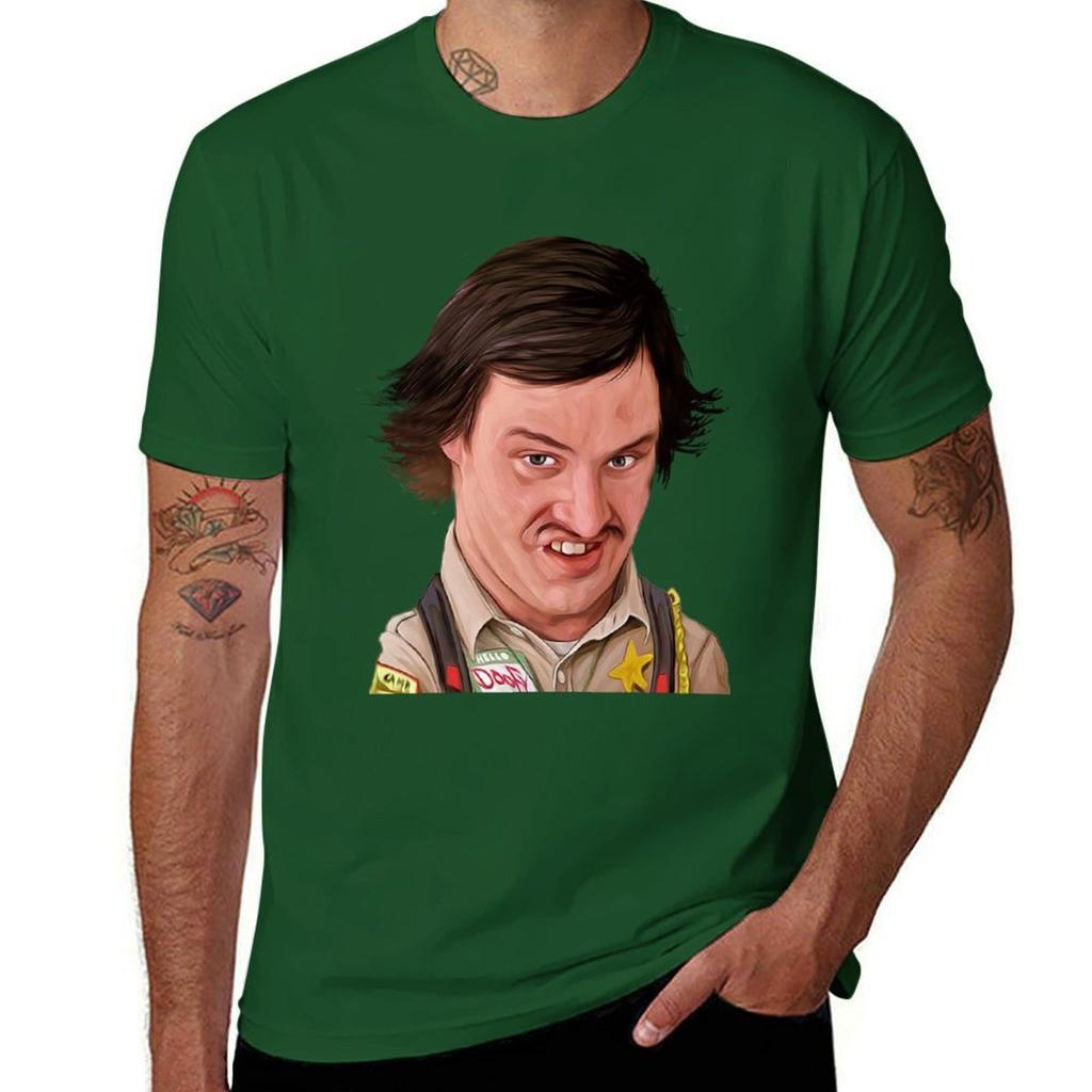 Scary Movie Officer Doofy T-Shirt Shirts Graphic Tees Anime Aesthetic Clothing Sublime Mens T Shirt Graphic