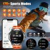 New 1000mAh Big Battery GPS Smart Watch Men 10ATM Waterproof Rugged Military Clock Map Path Tracking Bluetooth Call Smartwatch