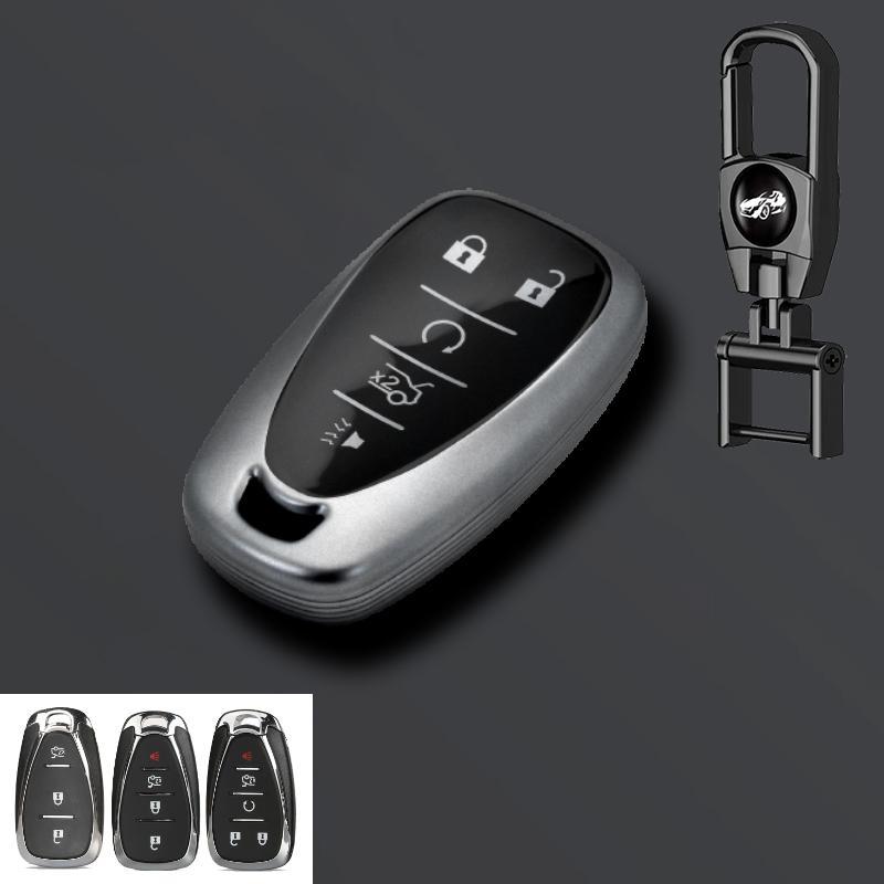 Grey Tpu Car Key Cover Case For Chevrolet Onix Equino Orlando Cruze Spark Sonic Camaro Volt Bolt Trax Malibu Blazer Traverse