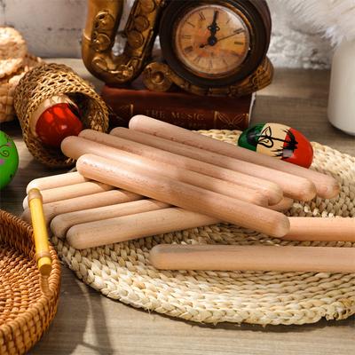Classic Claves Rhythm Sticks Wooden Drum Sticks Classic Claves Percussion Instrument Kid Children Musical Toy Rhythm Learning
