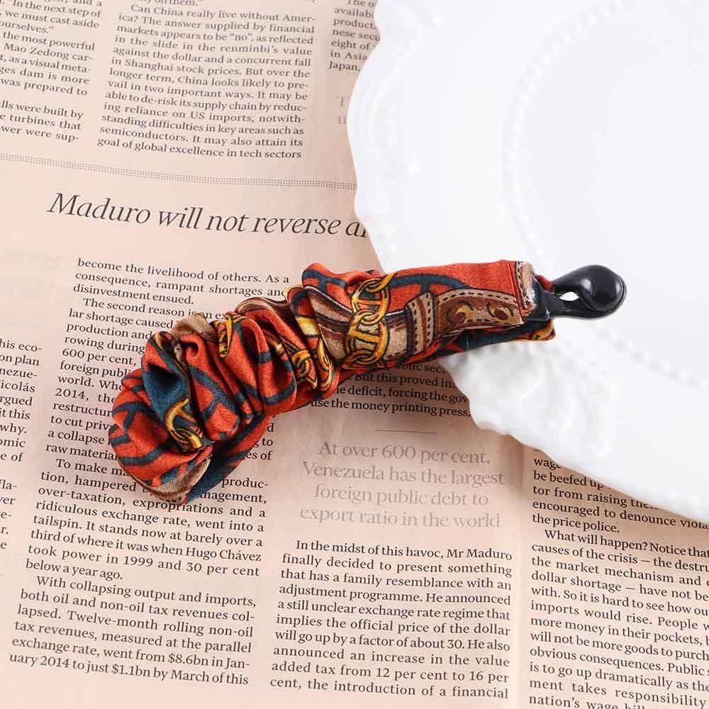 Crinkled Cloth Women Hair Accessories Korean Style Hair Wear Vertical Clip Fabric Banana Clip