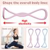 Eight-character Puller Fitness Elastic Rope Shoulder And Neck Stretch Yoga Resistance Band High Elastic Silicone Eight-character Pull Rope