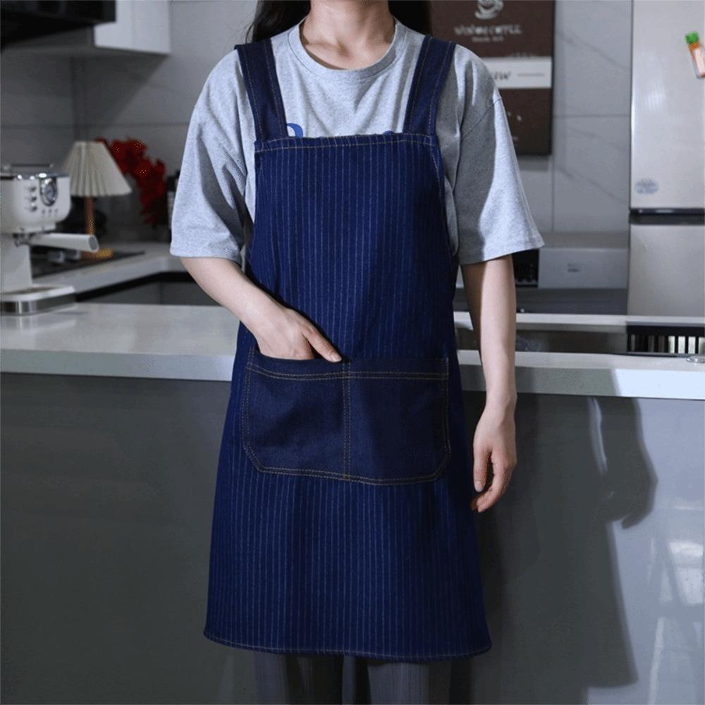 

Cross Strap Style Apron Can Wipe Hands Cooking Baking Bibs Fashion Cooking Apron Unisex A
