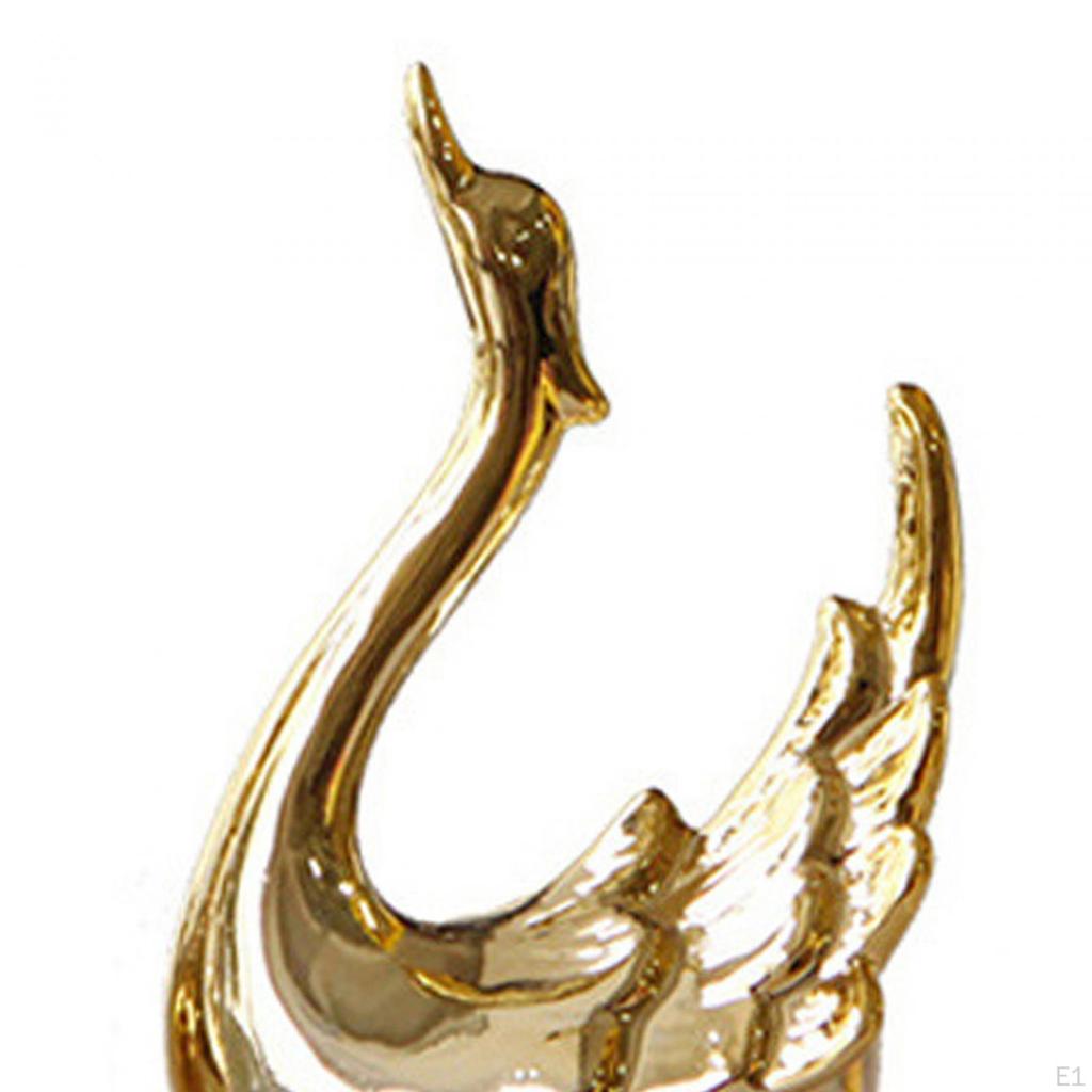 Elegant Swan Figurines: Ceramic Sculpture for Home Decor and Gifts