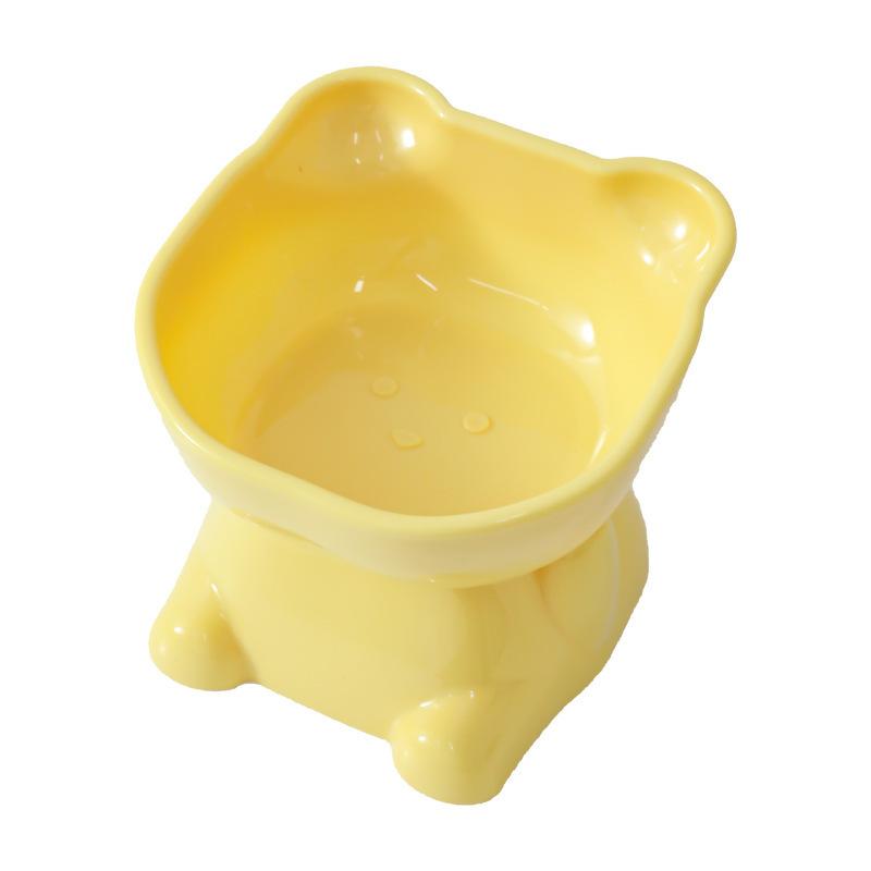Pet Bowls with Inclined High Bottoms To Protect the Neck of Pets, Dog and Cat Water Bowls To Prevent Overturning