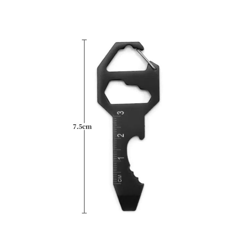 [LKHGCT] Multifunctional Stainless Steel Key Holder Pocket Multi-Tool Lightweight Small