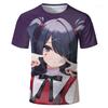 NEEDY GIRL OVERDOSE Kangel Übergröße Herren T-Shirt, Cartoon 3D Muster T-Shirt, Herren Kurzarm Oberteil, Sommerkleidung