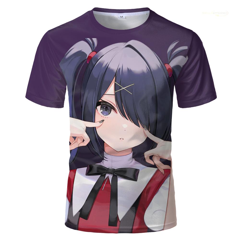 NEEDY GIRL OVERDOSE Kangel Übergröße Herren T-Shirt, Cartoon 3D Muster T-Shirt, Herren Kurzarm Oberteil, Sommerkleidung