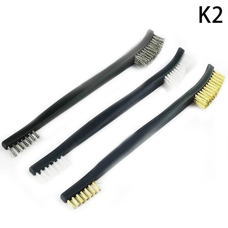 

3/4/7 шт. Набор проволочных щеток с двойной головкой Сталь Металл Латунь Нейлон Очистка автомобиля Полировка Щетка для удаления ржавчины Инструмент для чистки Щетка для очистки окон