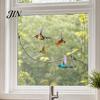 Bird Strike Deterrent Hummingbird Window Clings, Protection Decals, Removable PVC Anti-Collision Static Stickers Safe Cling for Glass Doors