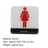 Male and Female Toilet Signage Sign Restroom Label WC Door Signs Men Women Bathroom Indicator for Mall Shops Cafe Home House